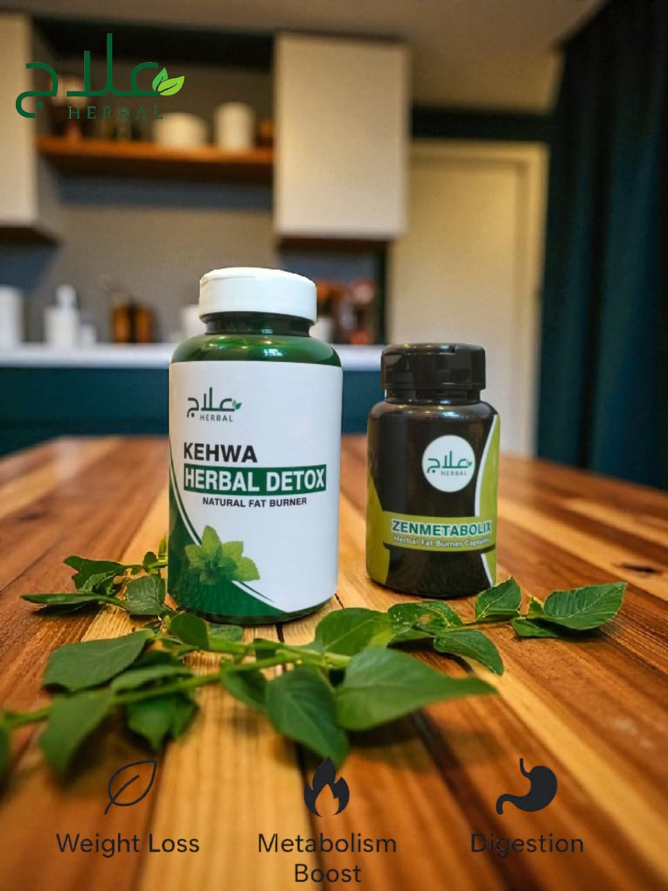 Herbal Detox Kehwa + Zenmetabolix Capsule Best Weight Loss Combo (6–10 Kg Weight Loss in 30 Days)®